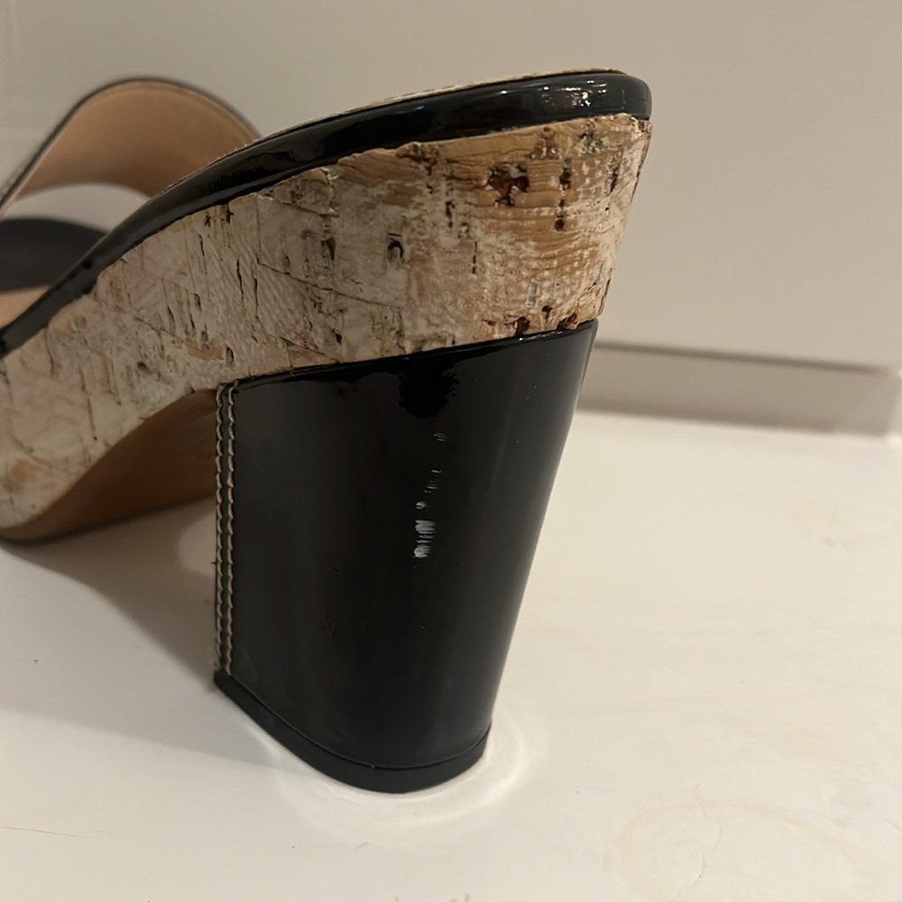 Prada black patent cork heels - Picture 5 of 12